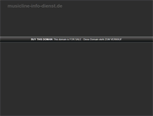 Tablet Screenshot of musicline-info-dienst.de